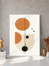 Abstract Geometric Shapes Canvas Wall Art for Living Room Bedroom Home Decor
