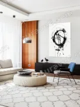 Abstract Circular Ink Splatter Wall Art for Living Room Bedroom Home Decor – view 5