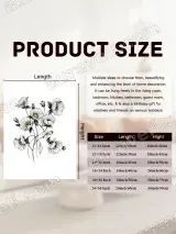 Floral Line Art Canvas Wall Art for Living Room Bedroom Home Decor – вид 7