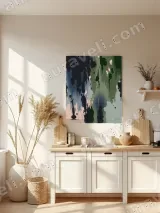 Abstract Ink Drip Canvas Wall Art for Living Room Bedroom Home Decor – view 3