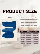 Blue Abstract Brushstroke Canvas Wall Art for Living Room Home Decor – вид 6