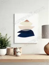 Abstract Geometric Shapes Canvas Wall Art for Living Room Home Decor – view 4