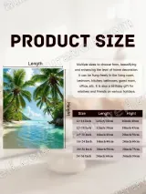 Tropical Beach Palm Tree Canvas Wall Art for Living Room Bedroom Home Decor – вид 6