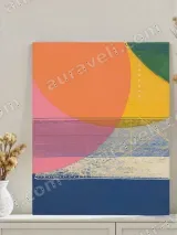 Abstract Geometric Canvas Wall Art for Living Room Bedroom Home Decor – view 3