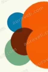 Abstract Geometric Circles Canvas Wall Art for Living Room Home Decor wall art print