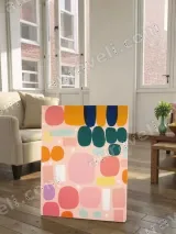 Abstract Colorful Geometric Canvas Wall Art for Living Room Home Decor – view 2