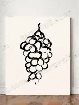 Grapes Brush Stroke Wall Art for Living Room Bedroom Home Decor – view 2