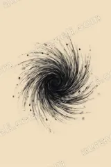 Abstract Spiral Black Canvas Wall Art for Living Room Bedroom Home Decor wall art print
