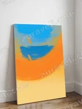 Abstract Colorful Feather Canvas Wall Art for Living Room Home Decor – view 3