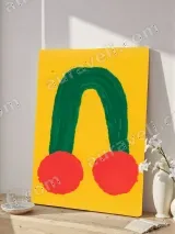 Abstract Cherry Canvas Wall Art for Living Room Decor – view 4