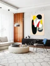 Abstract Geometric Canvas Wall Art for Living Room Home Decor – view 5