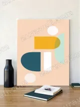 Abstract Geometric Canvas Wall Art for Living Room Bedroom Home Decor – view 2