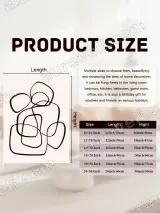 Abstract Geometric Line Art Canvas Wall Art for Living Room Decor – view 7