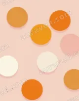 Soft Color Polka Dot Canvas Wall Art for Bedroom Home Decor wall art print