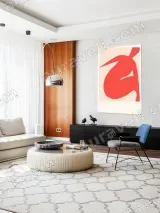 Abstract Red Figure Canvas Wall Art for Living Room Bedroom Home Decor – view 5