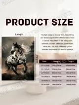 Spotted Horse Running Canvas Wall Art for Living Room Bedroom Home Decor – вид 7