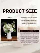 White Floral Bouquet in Pitcher Canvas Wall Art for Living Room Bedroom Home Decor – вид 7