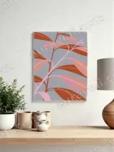 Abstract Botanical Leaves Canvas Wall Art for Living Room Home Decor – view 4