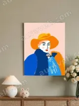 Pop Art Fashion Woman Canvas Wall Art for Home Decor – view 4