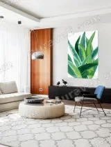 Aloe Vera Watercolor Canvas Wall Art for Living Room Decor – view 5