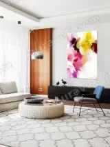 Abstract Floral Canvas Wall Art for Living Room Bedroom Home Decor – view 5