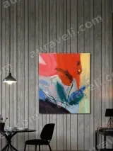 Abstract Floral Canvas Wall Art for Living Room Home Decor – view 2