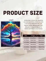 Surreal Rainbow Tree Canvas Wall Art for Living Room Home Decor – view 7