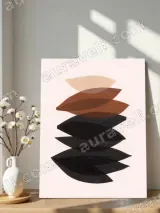 Abstract Leaf - Shaped Canvas Wall Art for Living Room Bedroom Home Decor – view 4