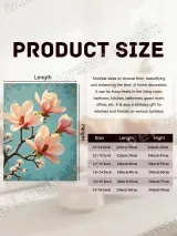 Pink Magnolia Floral Canvas Wall Art for Living Room Bedroom Home Decor – view 7