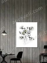 Floral Line Art Canvas Wall Art for Living Room Bedroom Home Decor – вид 2