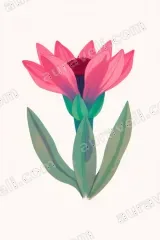 Pink Floral Canvas Wall Art for Bedroom Living Room framed modern home decor