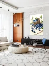 Blueberry Still Life Canvas Wall Art for Living Room Bedroom Home Decor – view 5