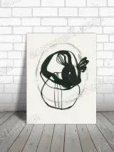 Abstract Bunny Canvas Wall Art for Living Room Home Decor – view 3