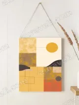 Abstract Geometric Landscape Canvas Wall Art for Living Room Home Decor – view 2