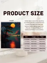 Coastal Sunset Pine Tree Canvas Wall Art for Home Decor – вид 7