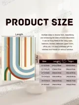 Abstract Curved Stripes Canvas Wall Art for Living Room Home Decor – view 6