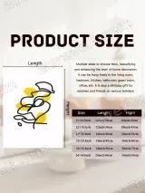 Abstract Line Art Canvas Wall Art with Yellow Dots for Living Room Decor – view 7