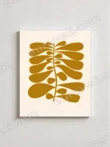 Abstract Botanical Leaf Canvas Wall Art for Living Room Home Decor – view 2