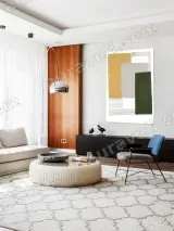 Abstract Geometric Blocks Canvas Wall Art for Home Decor – вид 5