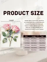 Pink Roses Floral Canvas Wall Art for Living Room Bedroom Decor – view 7