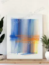 Abstract Colorful Lines Canvas Wall Art for Living Room Home Decor – view 4