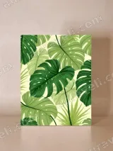 Tropical Monstera Leaves Canvas Wall Art for Living Room Bedroom Home Decor – вид 4