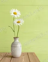 Daisy Flowers in Vase Canvas Wall Art for Home Decor wall art print