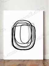 Minimalist Abstract Line Wall Art for Living Room Bedroom Home Decor – view 2