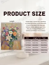 Colorful Floral Bouquet Canvas Wall Art for Living Room Home Decor – view 7
