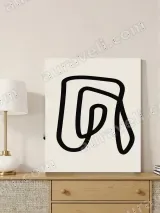 Minimalist Abstract Line Canvas Wall Art for Living Room Bedroom Home Decor – view 3