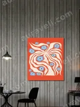 Abstract Floral Swirl Canvas Wall Art for Living Room Home Decor – вид 2