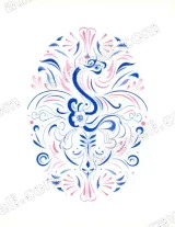 Abstract Peacock Floral Canvas Wall Art for Living Room framed modern home decor