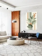 Abstract Botanical Leaves & Berries Canvas Wall Art for Home Decor – view 5