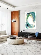Abstract Colorful Circle Canvas Wall Art for Living Room Home Decor – view 5